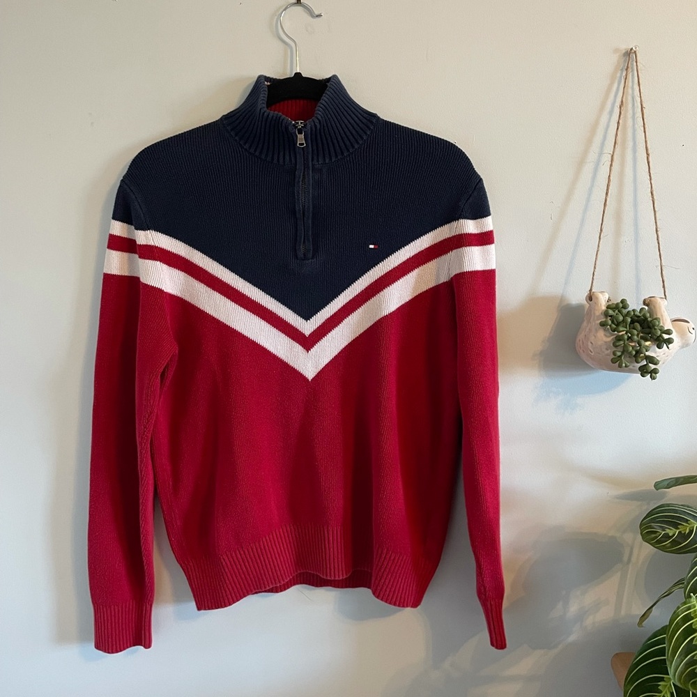 Vintage Tommy Hilfiger quarter zip sweater